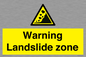 WV10365: Warning Landslide zone