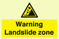WV10365: Warning Landslide zone