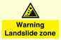 WV10365: Warning Landslide zone