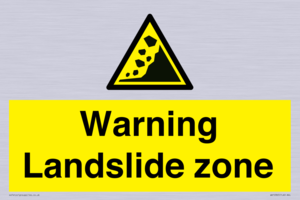 WV10365: Warning Landslide zone