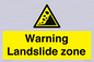 WV10365: Warning Landslide zone