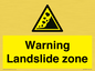 WV10365: Warning Landslide zone