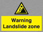 WV10365: Warning Landslide zone