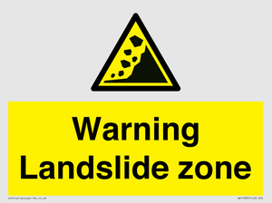 WV10365: Warning Landslide zone