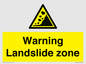 WV10365: Warning Landslide zone