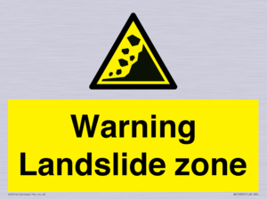 WV10365: Warning Landslide zone