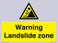 WV10365: Warning Landslide zone