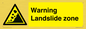 WV10365: Warning Landslide zone
