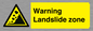 WV10365: Warning Landslide zone