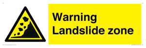 WV10365: Warning Landslide zone