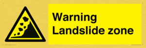 WV10365: Warning Landslide zone
