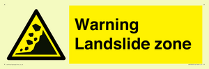 WV10365: Warning Landslide zone