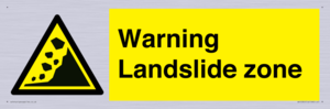 WV10365: Warning Landslide zone