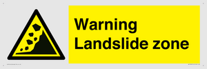 WV10365: Warning Landslide zone
