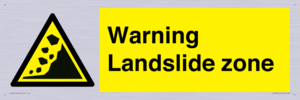 WV10365: Warning Landslide zone