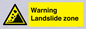 WV10365: Warning Landslide zone
