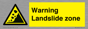 WV10365: Warning Landslide zone