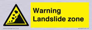 WV10365: Warning Landslide zone