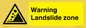 WV10365: Warning Landslide zone