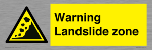 WV10365: Warning Landslide zone