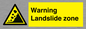WV10365: Warning Landslide zone