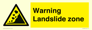 WV10365: Warning Landslide zone