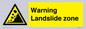 WV10365: Warning Landslide zone