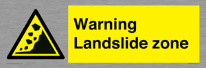 WV10365: Warning Landslide zone