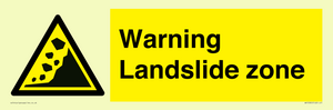 WV10365: Warning Landslide zone