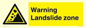 WV10365: Warning Landslide zone