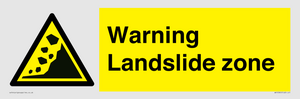 WV10365: Warning Landslide zone