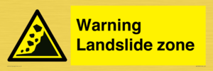 WV10365: Warning Landslide zone