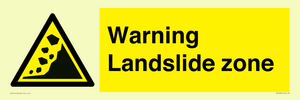 WV10365: Warning Landslide zone