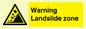 WV10365: Warning Landslide zone