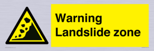 WV10365: Warning Landslide zone
