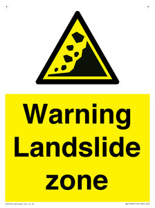 WV10365: Warning Landslide zone