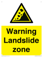 WV10365: Warning Landslide zone