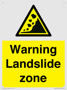 WV10365: Warning Landslide zone