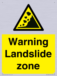 WV10365: Warning Landslide zone