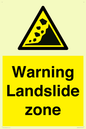 WV10365: Warning Landslide zone