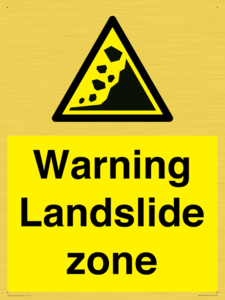 WV10365: Warning Landslide zone