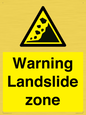 WV10365: Warning Landslide zone