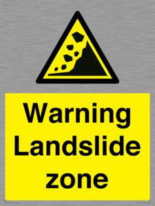 WV10365: Warning Landslide zone