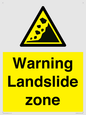 WV10365: Warning Landslide zone