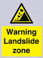WV10365: Warning Landslide zone
