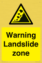 WV10365: Warning Landslide zone