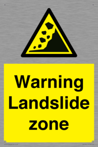 WV10365: Warning Landslide zone
