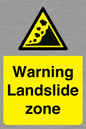 WV10365: Warning Landslide zone