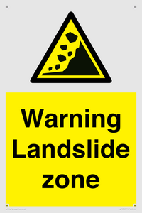 WV10365: Warning Landslide zone