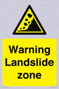 WV10365: Warning Landslide zone